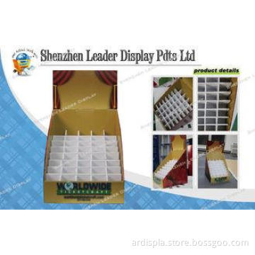 Portable Cardboard Counter Display Boxes For Tickets / Gree